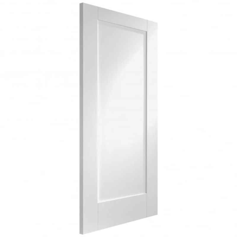 Image for XL Joinery Pattern 10 Internal White Primed Door with Clear Glass 2040 x 826 x 40mm