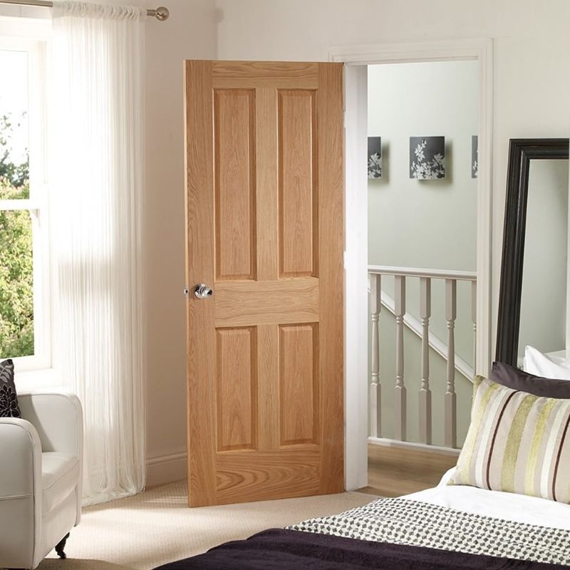 Image for XL Joinery Victorian 4 Panel Internal Oak Door 2040 x 726 x 40mm