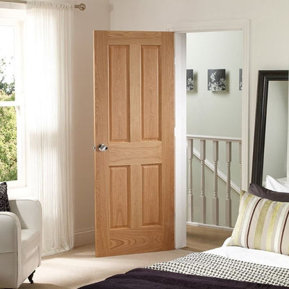 Image for XL Joinery Victorian 4 Panel Internal Oak Door 2040 x 826 x 40mm