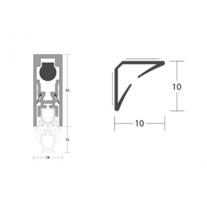 Deanta Acoustic Single Door Set 735mm