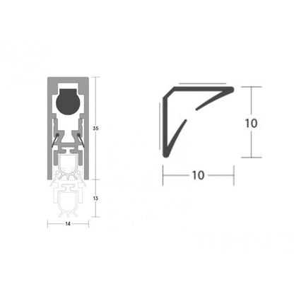 Deanta Acoustic Single Door Set 935mm