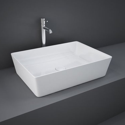 RAK Ceramics Feeling 500mm Rectangle Countertop Basin Alpine White