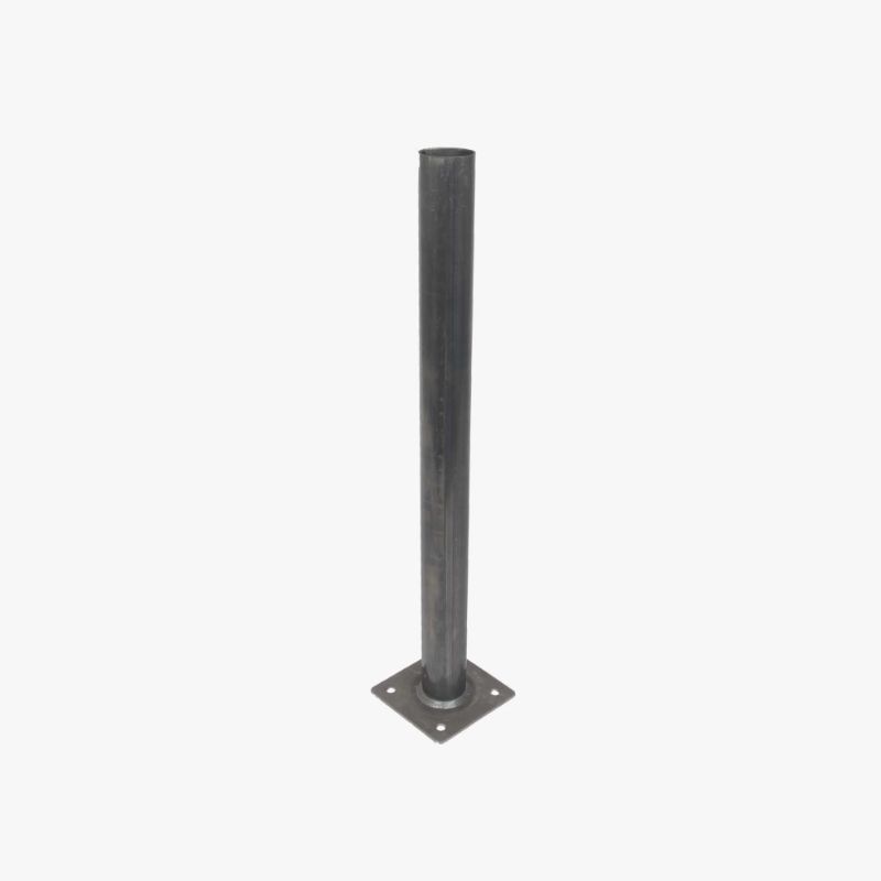 Post Support and Fixings Black 100mm x 100mm x 700mm