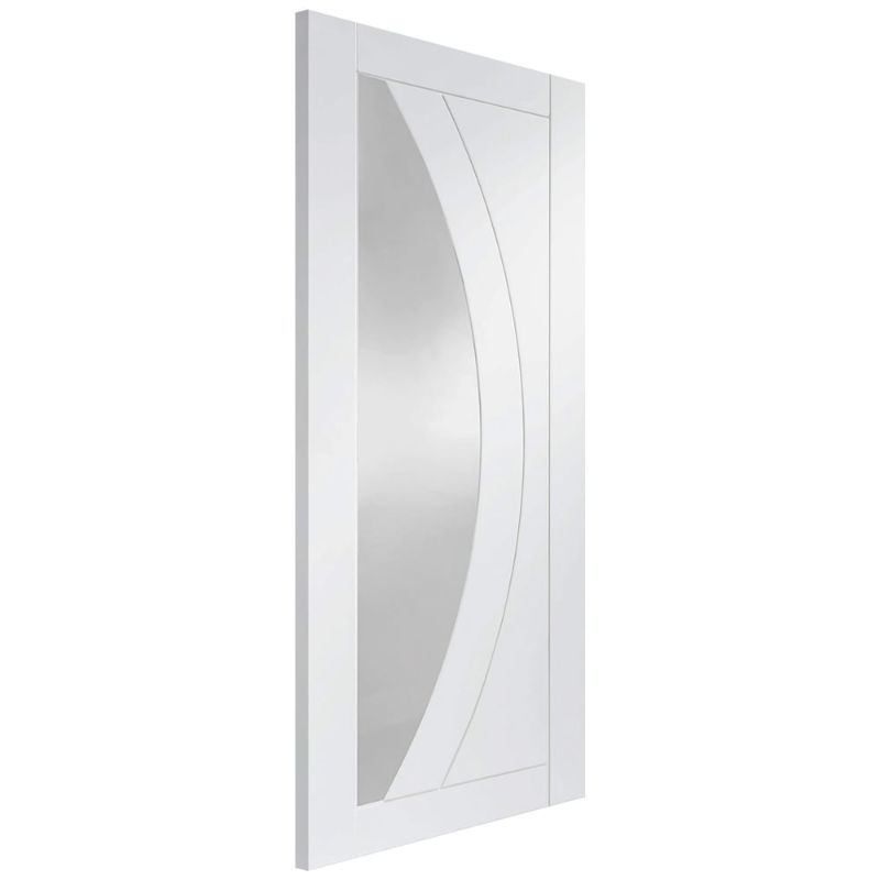 Image for XL Joinery Salerno Internal White Primed Door with Clear Glass 2032 x 813 x 35mm (32")