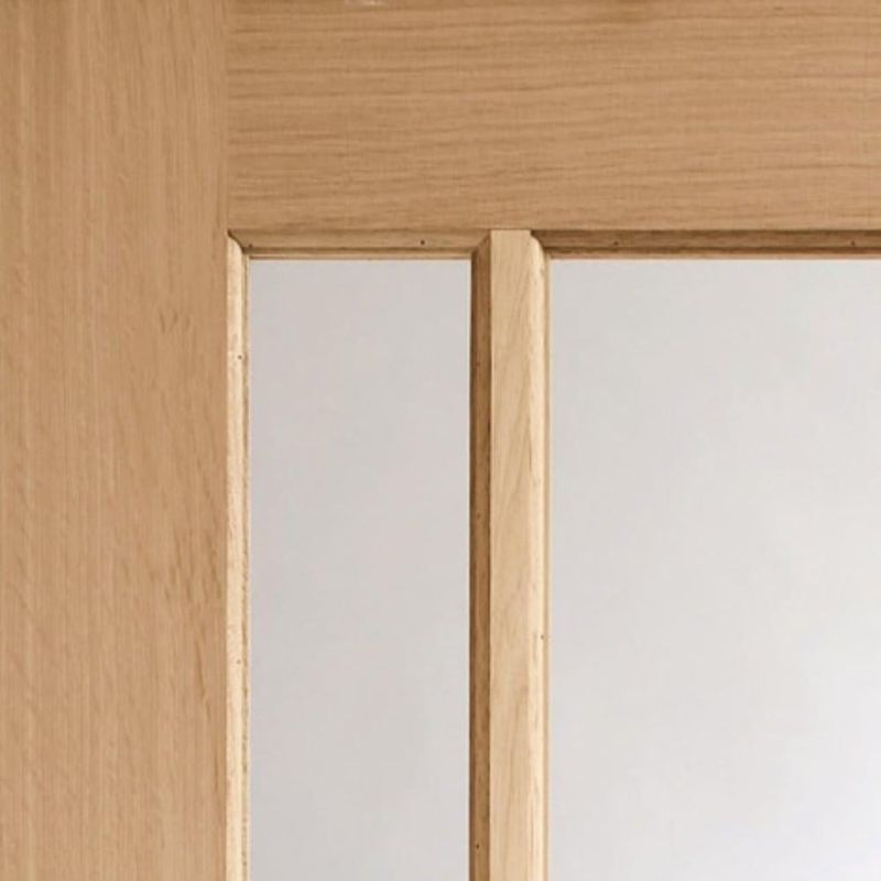 Image for XL Joinery Worcester 3 Light Internal Oak Door with Clear Glass 2040 x 826 x 40mm