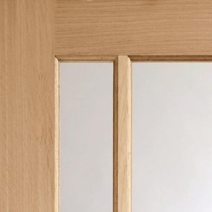 Image for XL Joinery Worcester 3 Light Internal Oak Door with Clear Glass 1981 x 711 x 35mm (28")