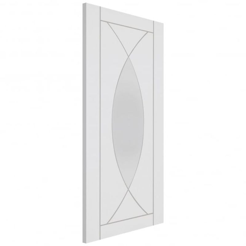 Image for XL Joinery Pesaro Internal White Primed Door with Clear Glass 1981 x 762 x 35mm (30")