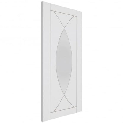 Image for XL Joinery Pesaro Internal White Primed Door with Clear Glass 1981 x 762 x 35mm (30")