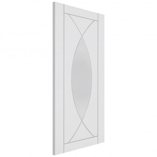 Image for XL Joinery Pesaro Internal White Primed Door with Clear Glass 1981 x 762 x 35mm (30")