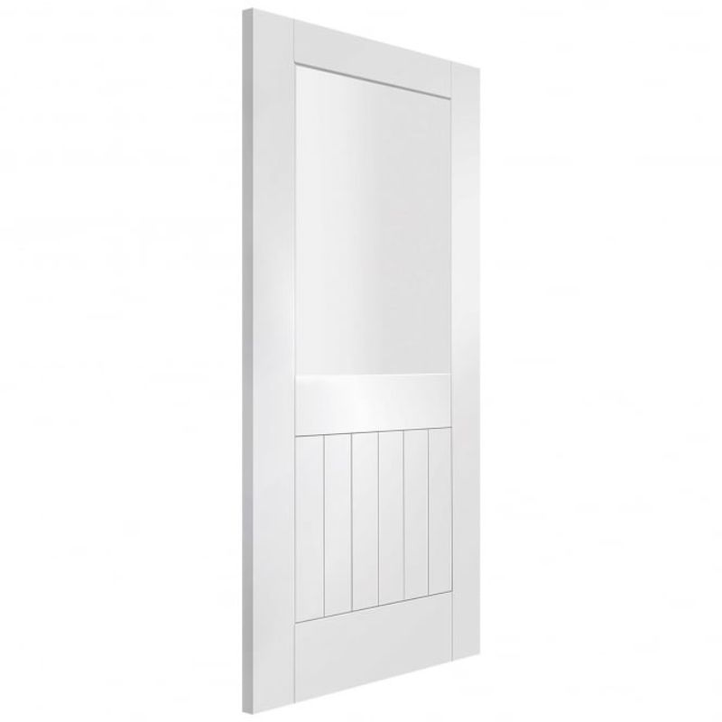 Image for XL Joinery Suffolk Internal White Primed Door with Clear Glass 1981 x 838 x 35mm (33")