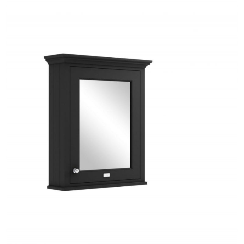 Bayswater Mirror Wall Cabinet Matt Black - All Sizes