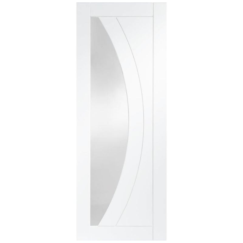 Image for XL Joinery Salerno Internal White Primed Door with Clear Glass 2032 x 813 x 35mm (32")