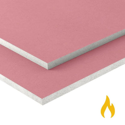 Gypfor Fire Plasterboard 2.4m x 1.2m TE - All Sizes