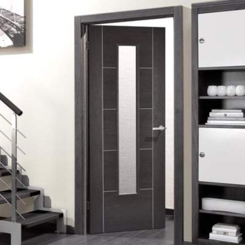 Image for LPD Vancouver Dark Grey Laminated Internal Glazed Door