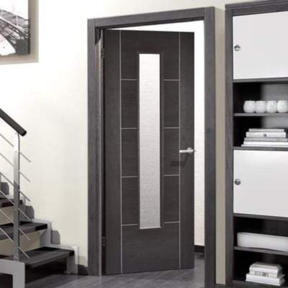 Image for LPD Vancouver Dark Grey Laminated Internal Glazed Door-1981 mm x 686 mm x 35 mm