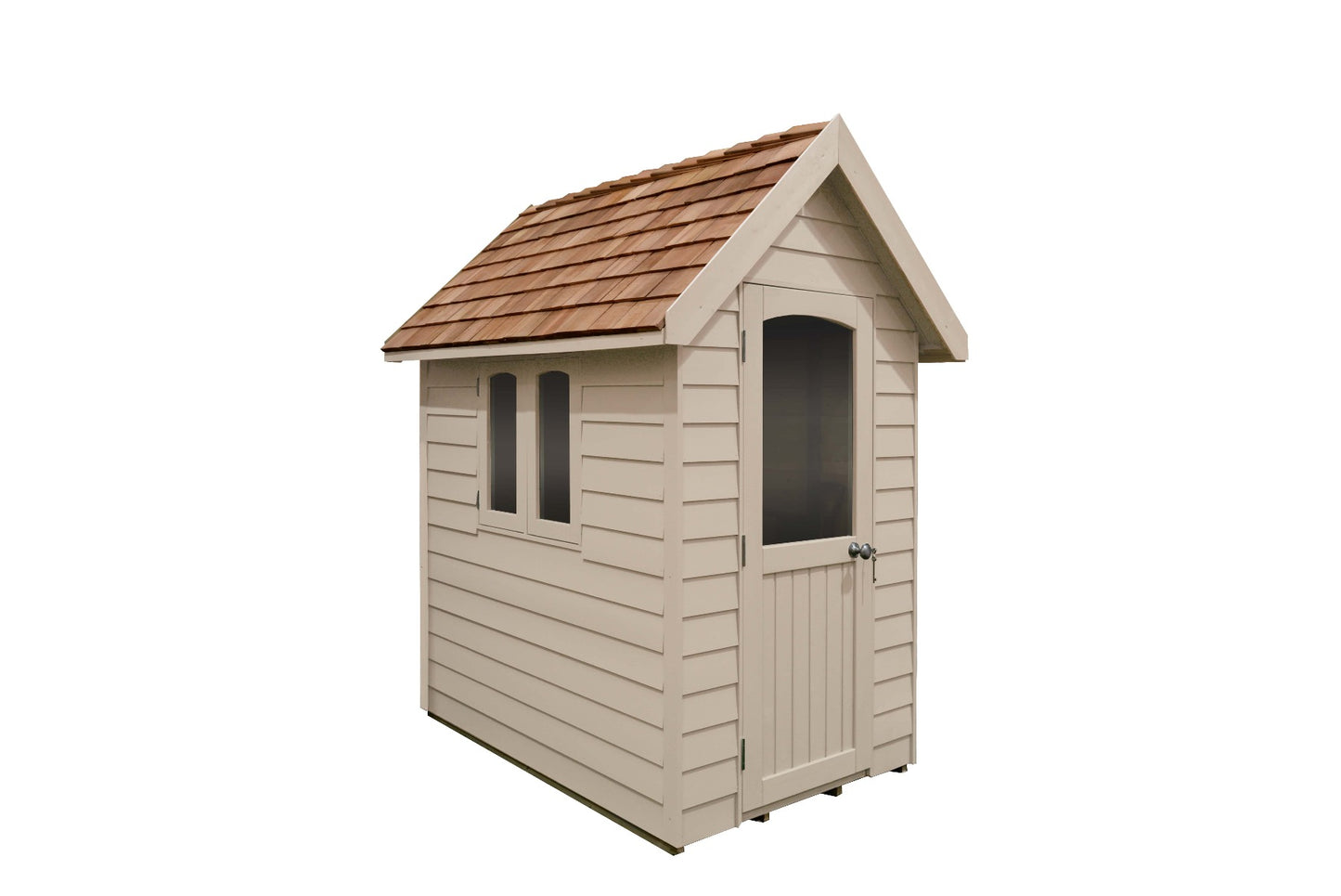 Forest Retreat Redwood Shed Natural Cream - 6 x 4 ft