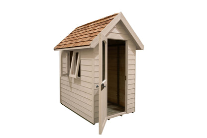 Forest Retreat Redwood Shed Natural Cream - 6 x 4 ft