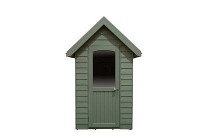 Forest Retreat Redwood Shed Moss Green - 6 x 4 ft