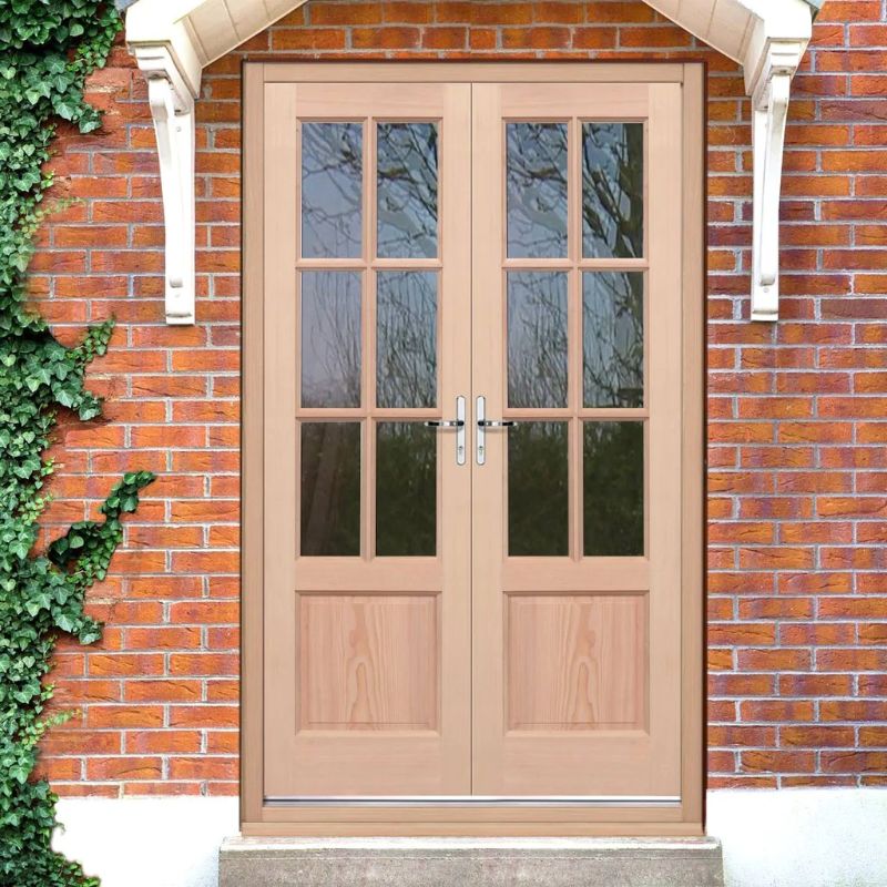 LPD GTP 2P Hemlock Unglazed Exterior Door Pair 78in x 46in x 44mm (1981 x 1168mm)