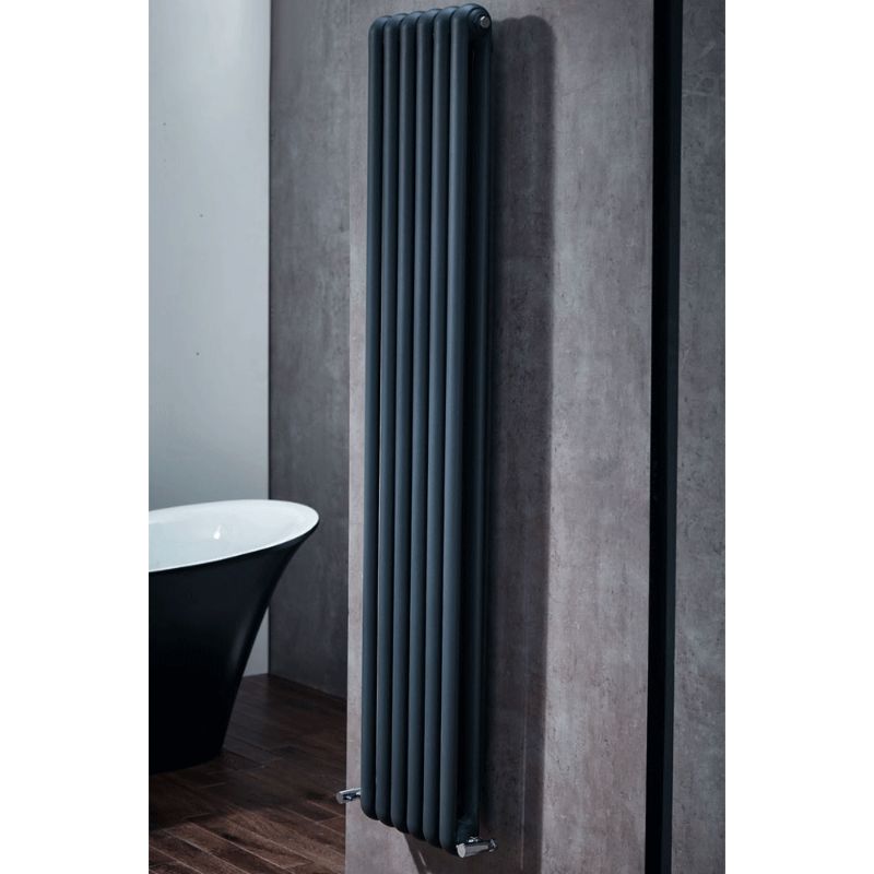 Aqua Adare Vertical Steel Designer Wall-Mounted Radiator 1500mm x 377mm - All Colours