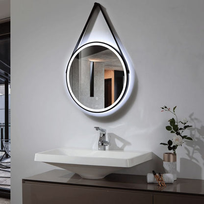 Aqua Halo Mirror 600mm x 600mm - All Colours