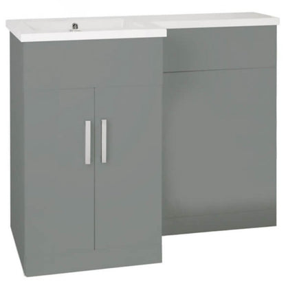 Aqua Aquatrend Petite Complete WC / Storage Furniture Pack (Left Hand Basin) - All Colours