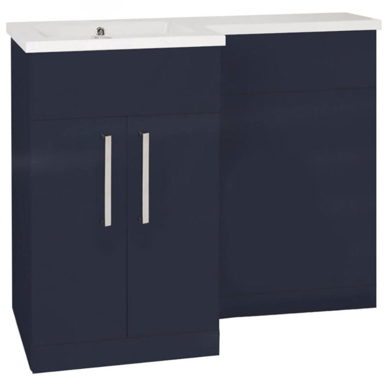 Aqua Aquatrend Petite Complete WC / Storage Furniture Pack (Left Hand Basin) - All Colours