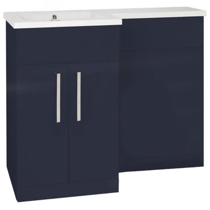 Aqua Aquatrend Petite Complete WC / Storage Furniture Pack (Left Hand Basin) - All Colours