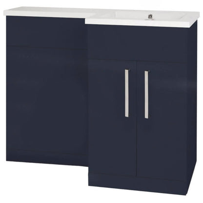 Aqua Aquatrend Petite Complete WC / Storage Furniture Pack (Right Hand Basin) - All Colours