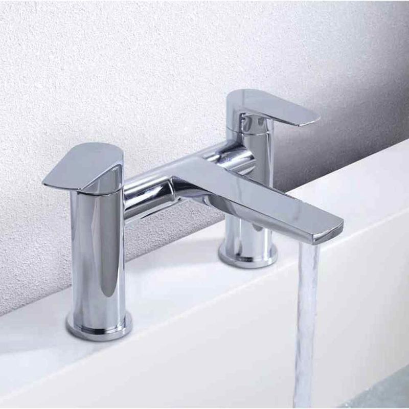 Aqua Pezzo Series Bath Filler - Chrome