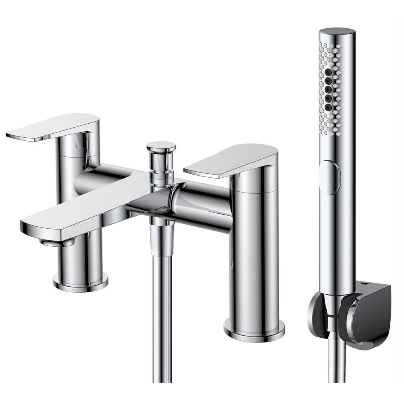 Aqua Pezzo Series Bath Shower Mixer - Chrome