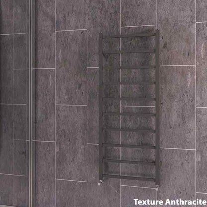 Aqua Sera Designer Towel Rail Texture Anthracite - All Sizes
