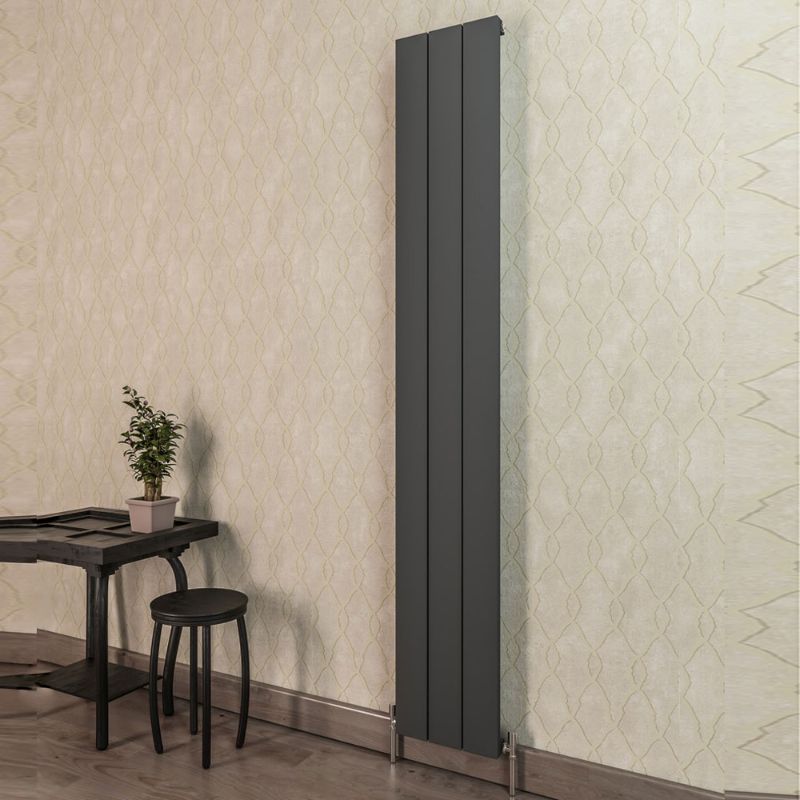 Aqua Vetta Vertical Aluminium Radiator 1800mm x 272mm - All Sizes