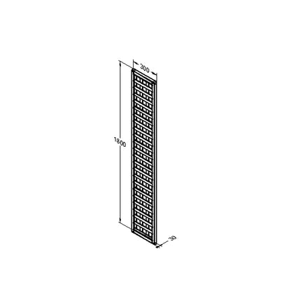 Forest Garden Premium Framed Trellis - 180 x 30cm - Pack of 5