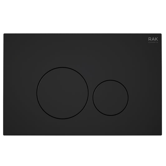 RAK Ceramics Ecofix Flush Plate With Round Push (Matt Black)