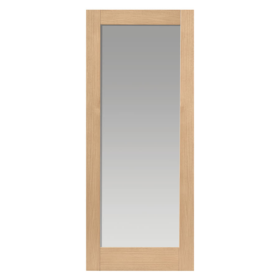 JB Kind Oak Glazed Fuji Internal Door Unfinished