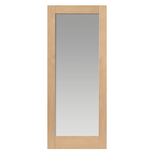 JB Kind Oak Glazed Fuji Internal Door Unfinished