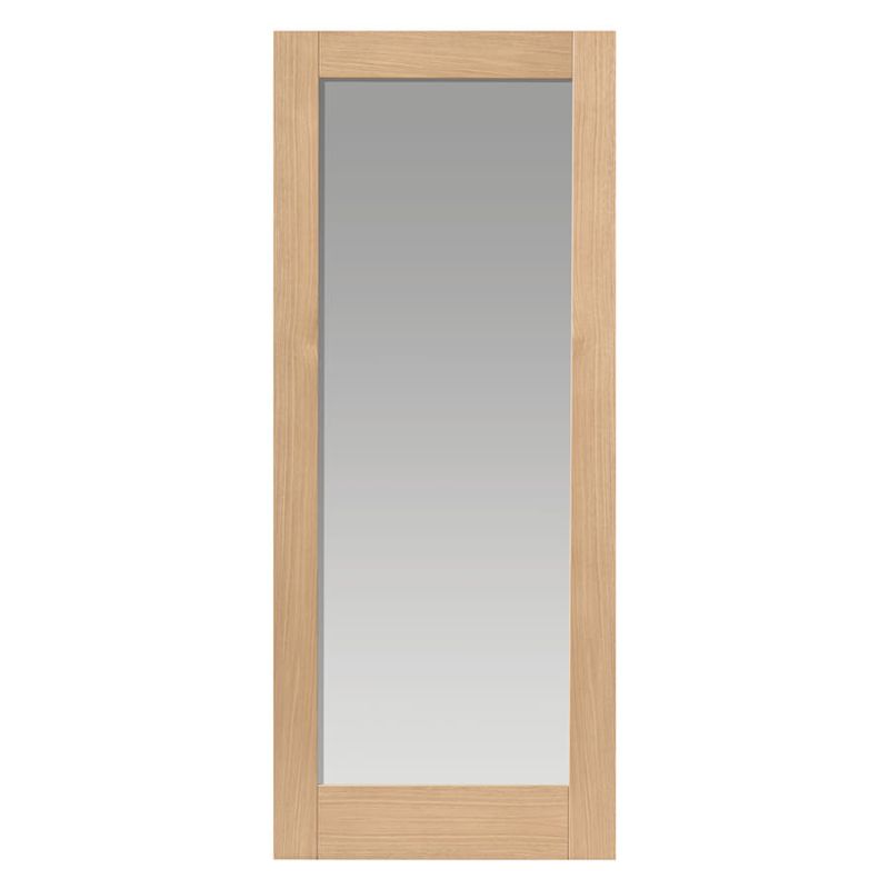 JB Kind Oak Glazed Fuji Internal Door Unfinished 1981 X 762 X 35mm