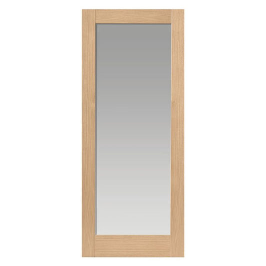 JB Kind Oak Glazed Fuji Internal Door Unfinished 1981 X 838 X 35mm