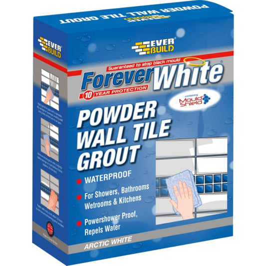 Everbuild Forever White Powder Wall Tile Grout x 3Kg (White)