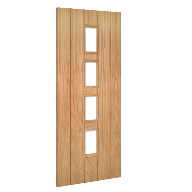 Deanta Galway Unfinished Glazed Interior Oak Door