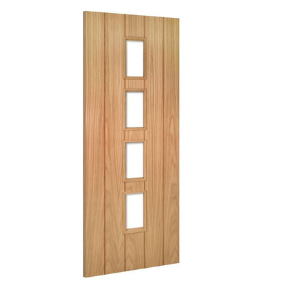 Deanta Galway Unfinished Glazed Interior Oak Door