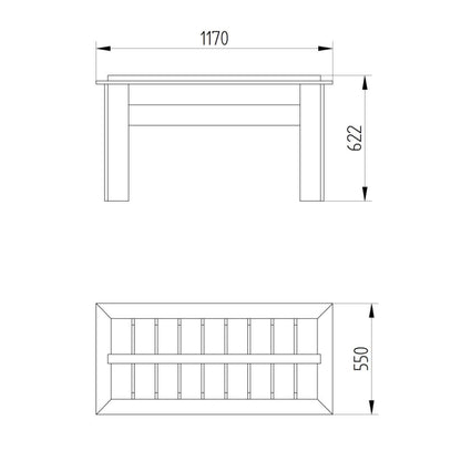 Forest Garden Grow Bag Tray Container - 1m