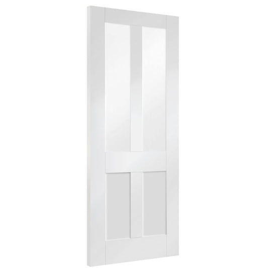 Image for XL Joinery Malton Shaker Internal White Primed Door with Clear Glass 1981 x 762 x 35mm (30")