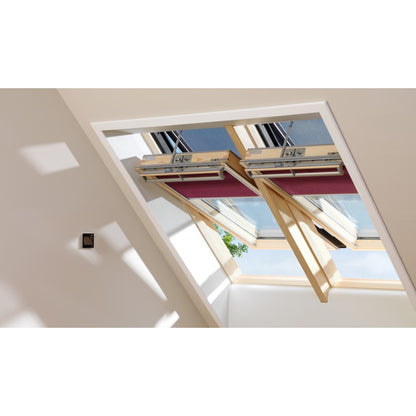 Image for VELUX GGL FK04 307030 INTEGRA Solar Powered pine laminated Roof Window Centre Pivot 66x98cm