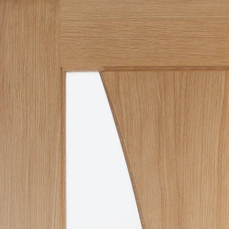 Image for XL Joinery Verona Internal Oak Door with Obscure Glass 1981 x 838 x 35mm (33")