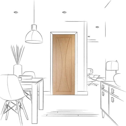 Image for XL Joinery Verona Pre-Finished Internal Oak Door 1981 x 610 x 35mm (24")