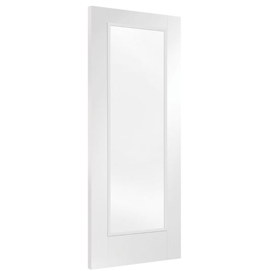 Image for XL Joinery Pattern 10 Internal White Primed Fire Door with Clear Glass 2032 x 813 x 44mm (32")