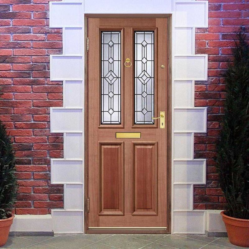 LPD Derby Leaded Hardwood Exterior Door 80in x 32in x 44mm (2032 x 813mm)