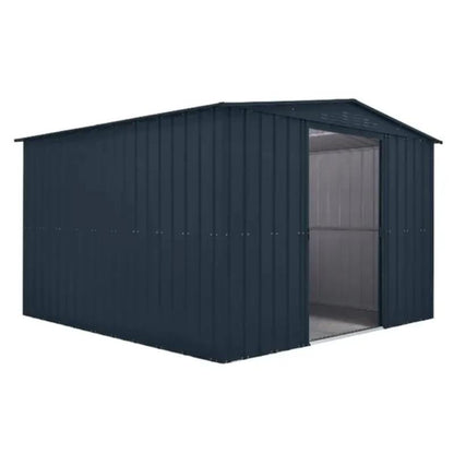 Globel Apex Metal Garden Shed (Grey) - All Sizes